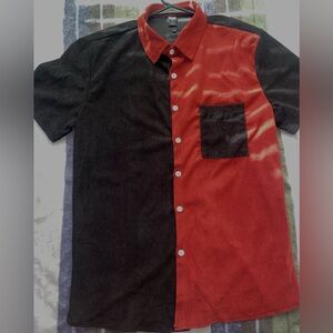 Button up shirt very soft material- never worn - just bought